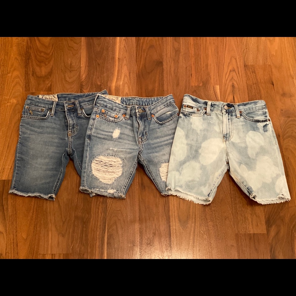 POLO BOYS JEAN SHORTS SZ 8